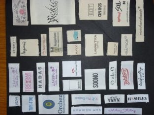 Etiquetas algodón personalizadas con logotipos