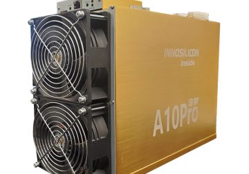 Model A10 Pro+ ETH (750Mh) from Innosilicon mining EtHash algorithm with a