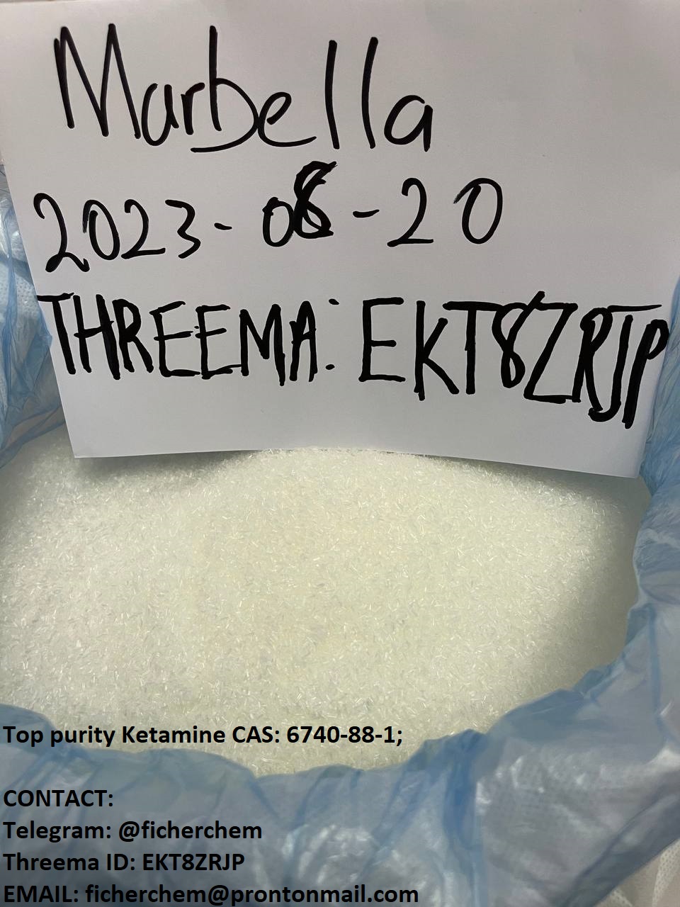 Ketamine for sale online, CAS: 6740-88-1; (Telegram: @ficherchem)